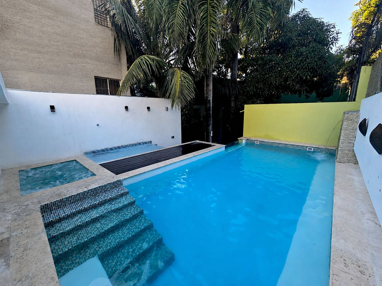 Hotelito Bonito swimming pool in the tropical courtyard